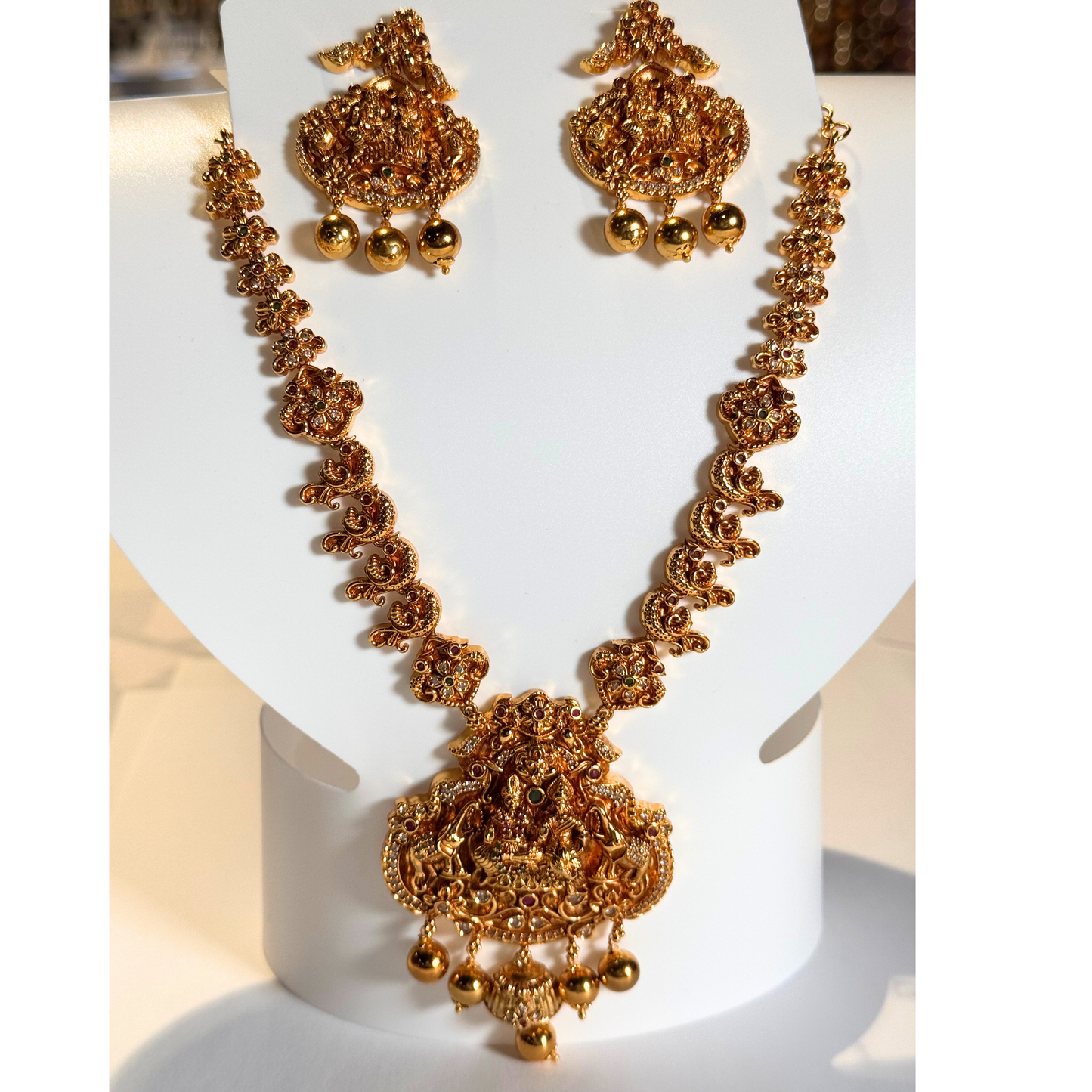 Golden Temple Bridal Necklace Set