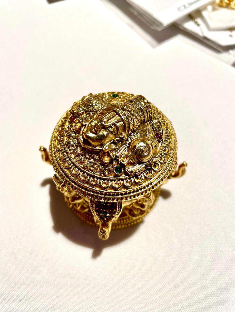 Regal Elephant Sindoor Box