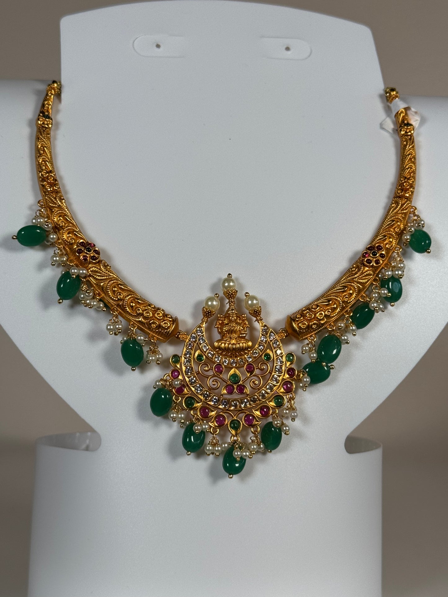 Temple Green Gem Necklace