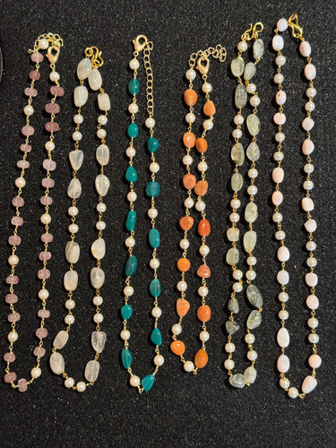 Radiant Gem Beaded Necklace Collection