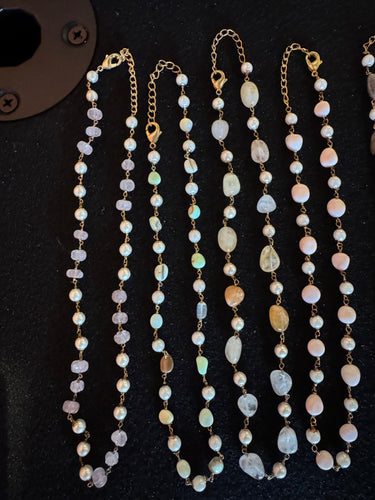 Soft Glow Beaded Necklace Collection