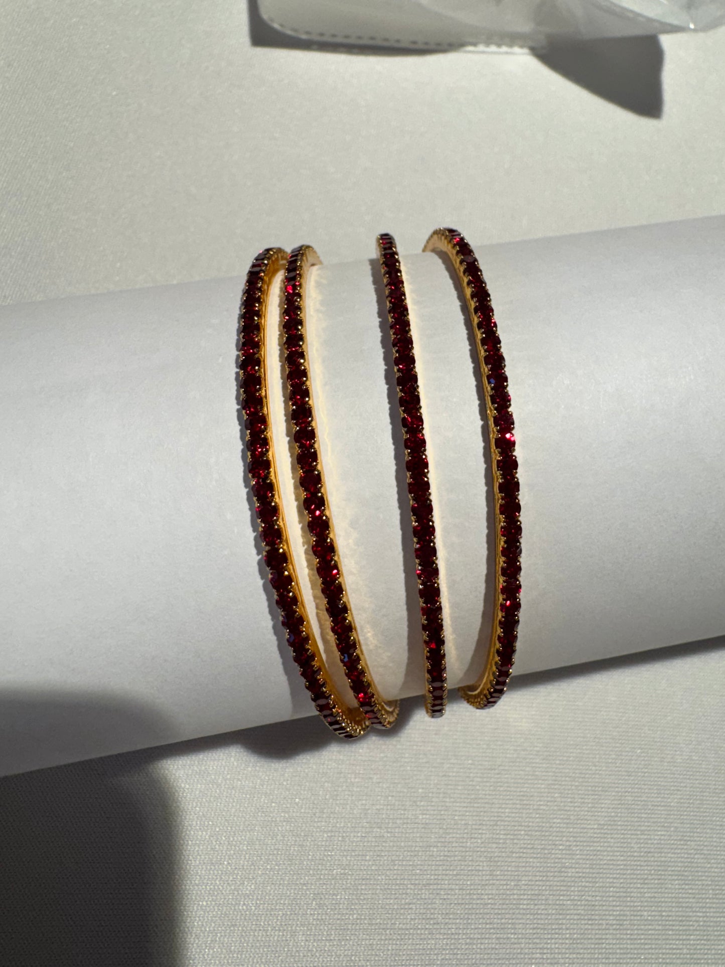 Ruby Glow Bangles