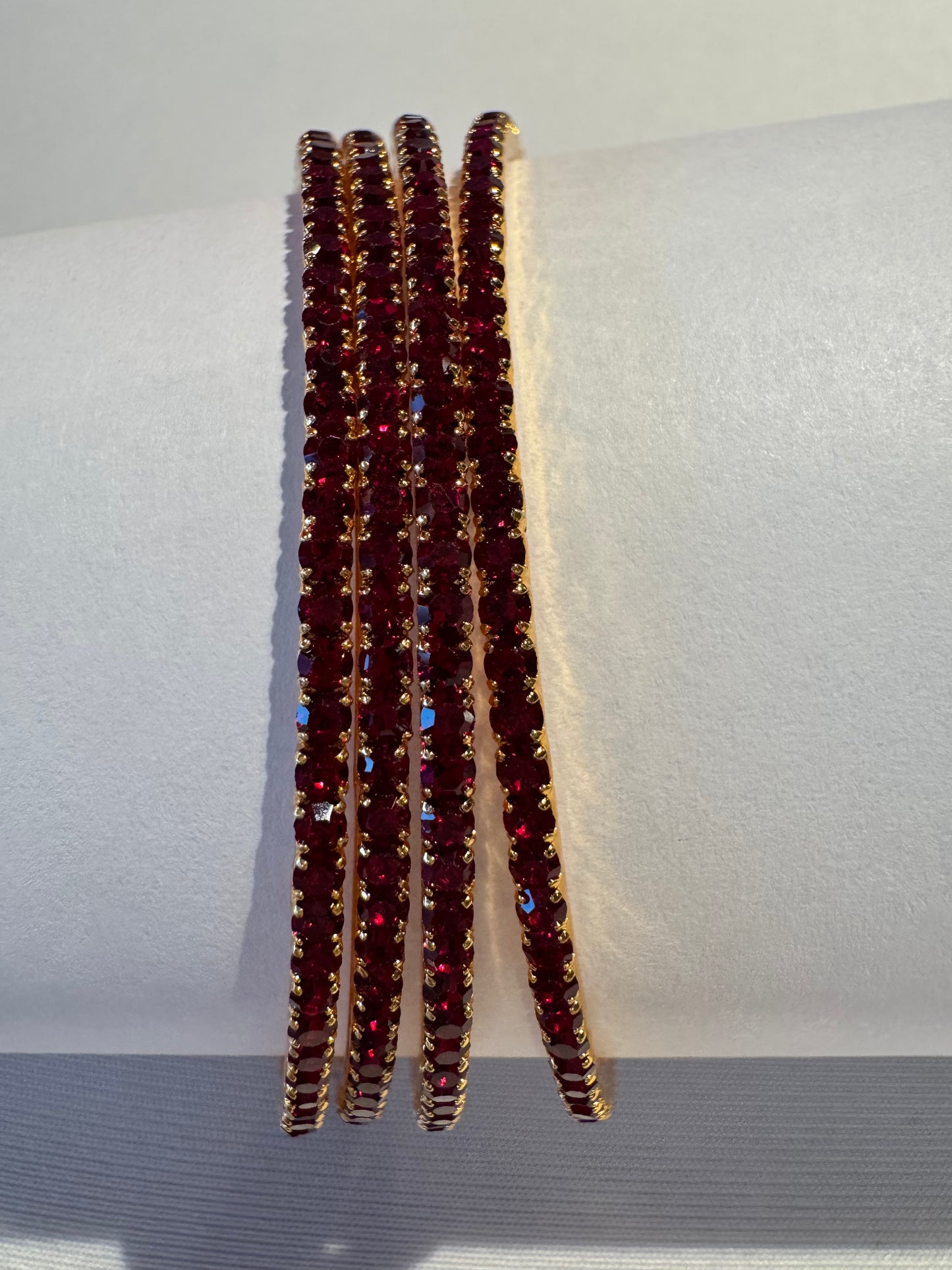 Ruby Glow Bangles