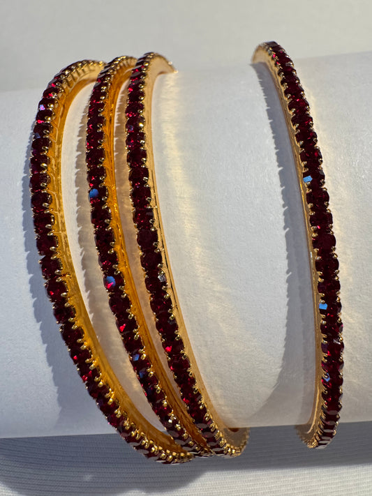 Ruby Glow Bangles