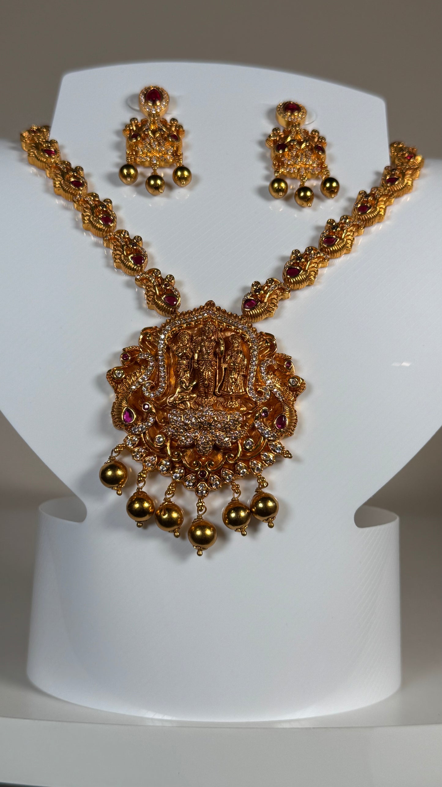 Divine Goddess Temple Necklace Set