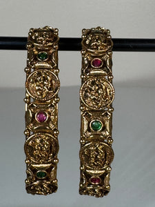 Antique Gold Gem Bangles