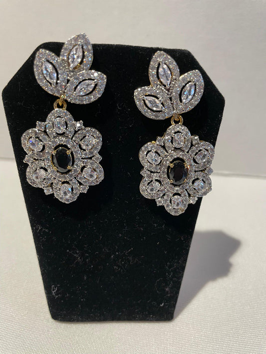 White Stones Earrings